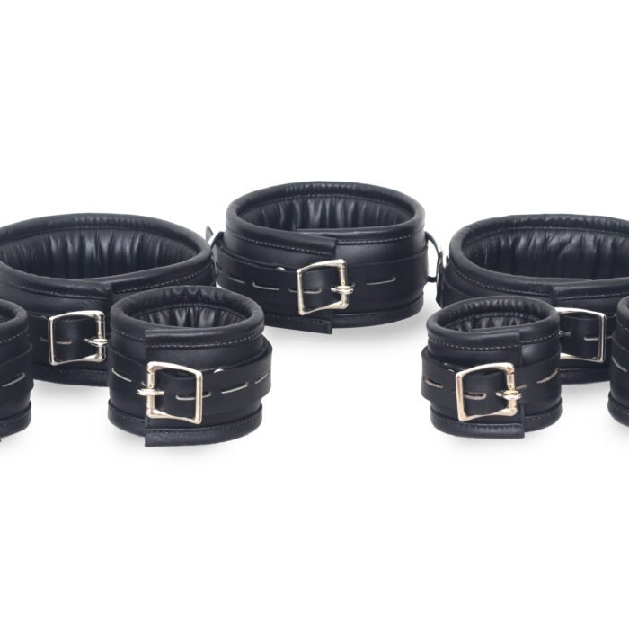 7 Pcs Set Premium Leather Handcuffs