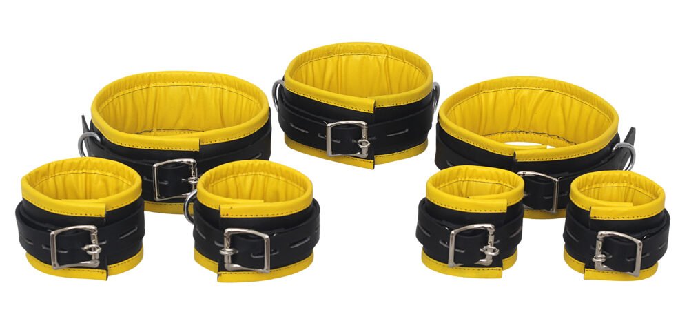 Unisex Leather Bondage Handcuffs