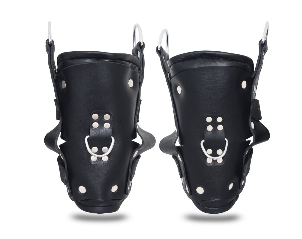 Leather Bondage Suspension Ankle Cuffs