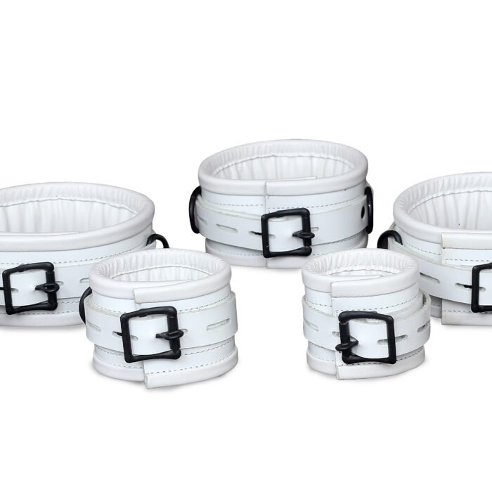 7 Pcs Set Handmade Leather Bondage Handcuffs