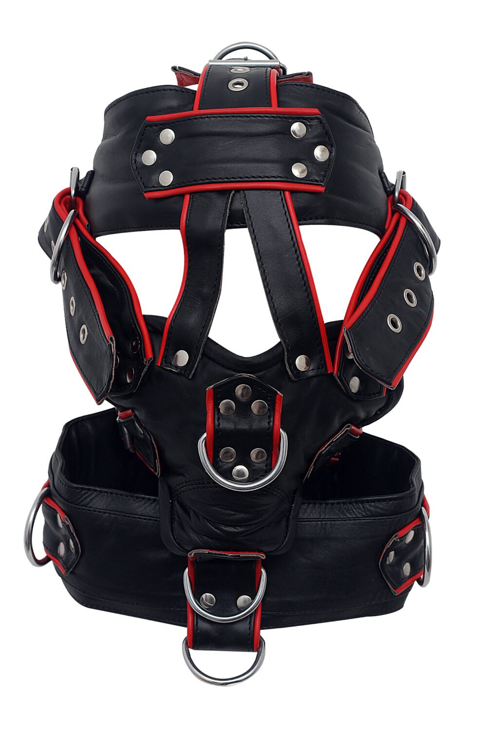 Adjustable Leather BDSM Muzzle with Multiple D-Rings