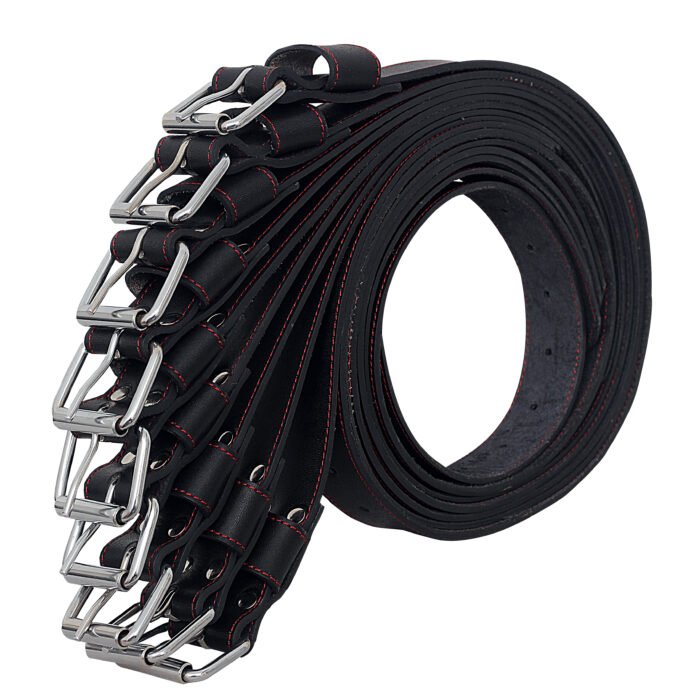 Leather BDSM Restraints Belt Set