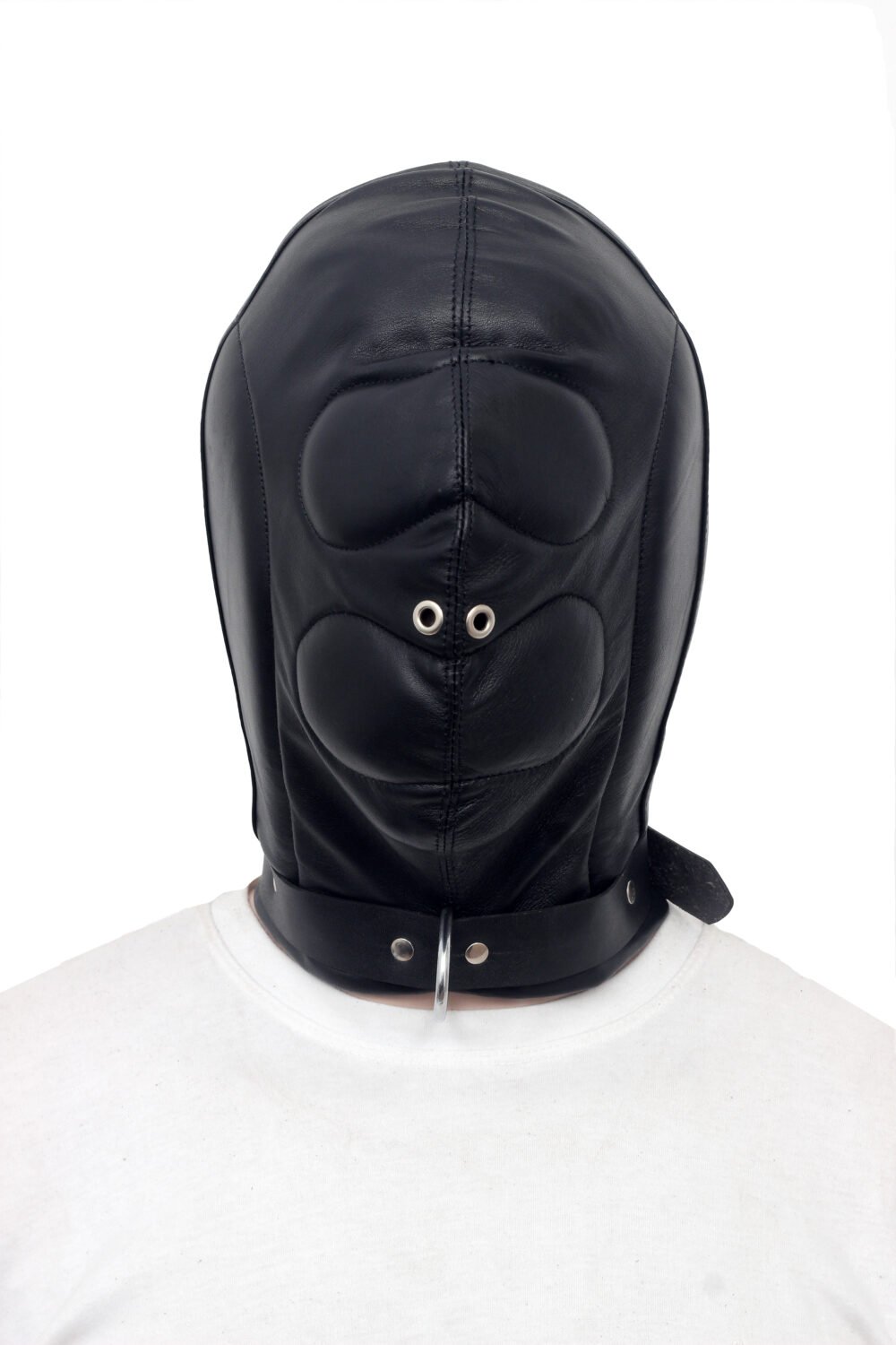 Padded Leather Bondage Hood