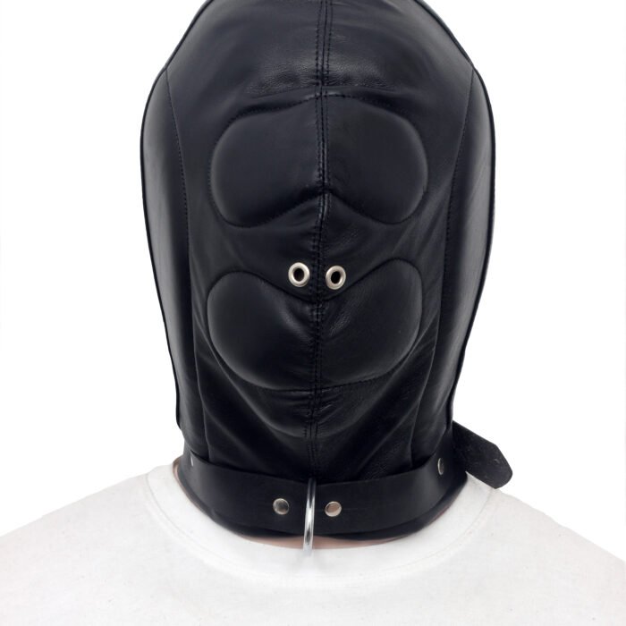 Padded Leather Bondage Hood