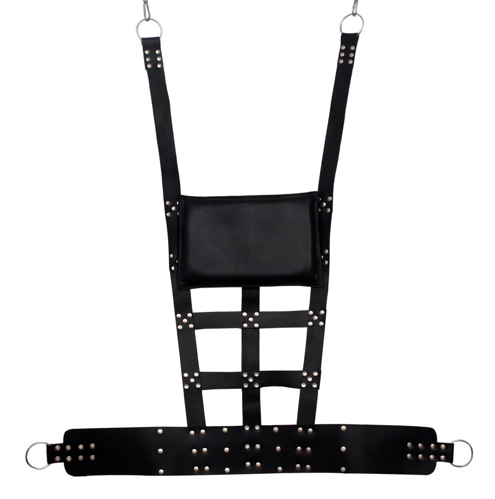 Leather BDSM Swing with Pillow