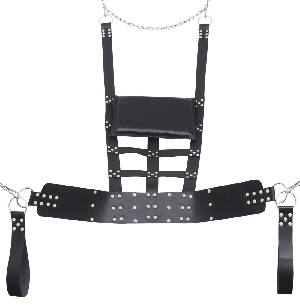 Premium BDSM Leather Bondage Sex Swing With Pillow