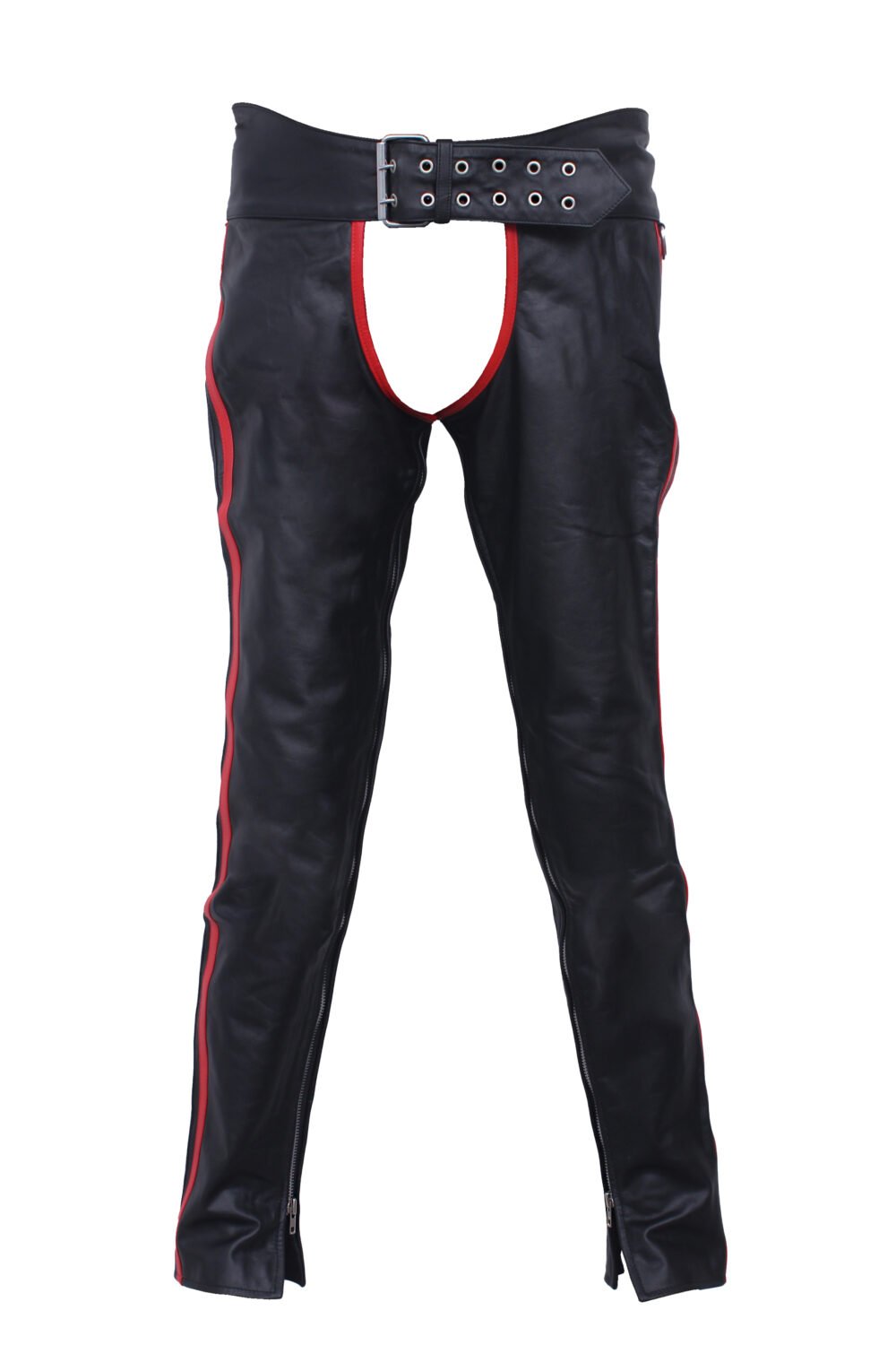 Leather Assless Chaps for men's | Steampunk Gay Chaps for Bikers
