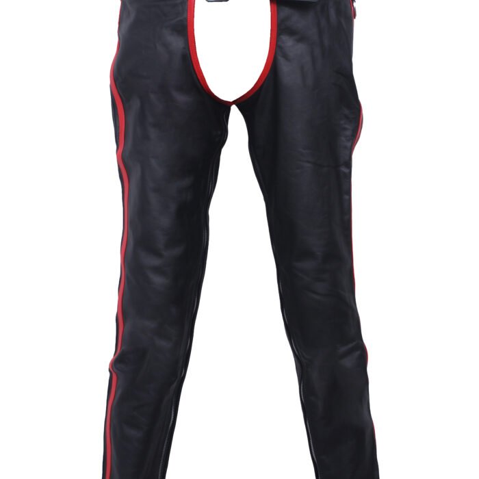 Leather Assless Chaps for men's | Steampunk Gay Chaps for Bikers