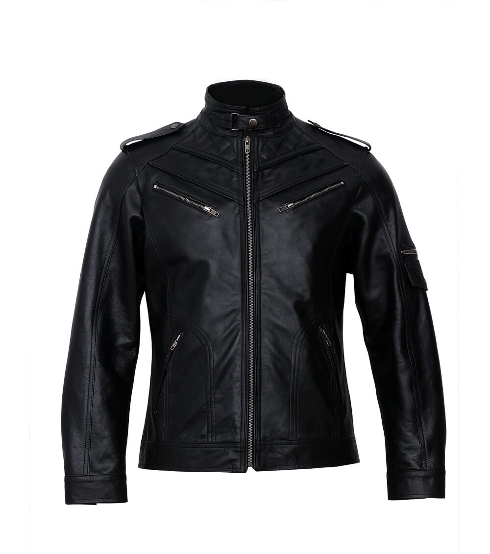 Heavy Duty Mens Genuine Leather Jacket