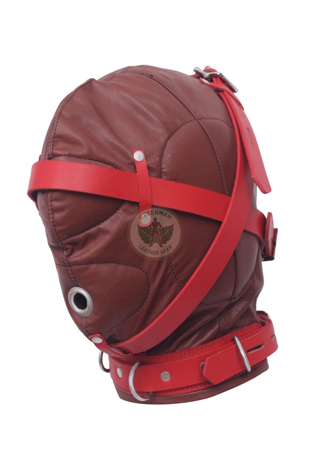 Leather Restraint Muzzle, Leather Muzzle Gag, Leather BDSM Gag