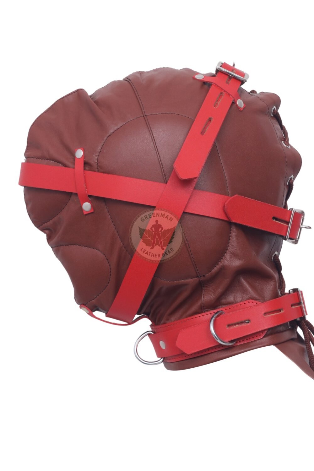 Leather Restraint Muzzle, Leather Muzzle Gag, Leather BDSM Gag