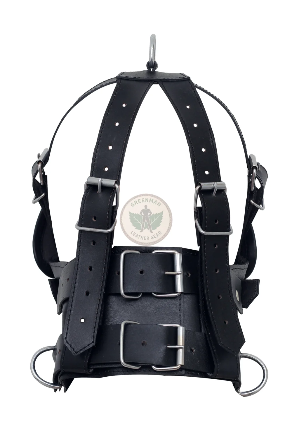Leather Restraint Muzzle, Leather Muzzle Gag, Leather BDSM Gag