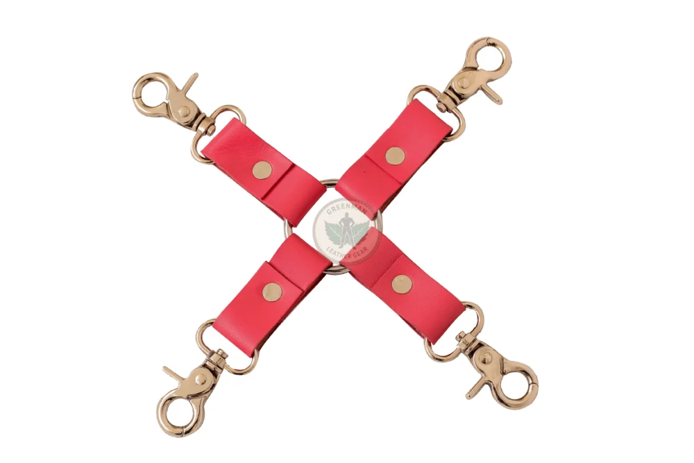 Leather Bondage Hogtie, Leather Hogtie, BDSM Hogtie