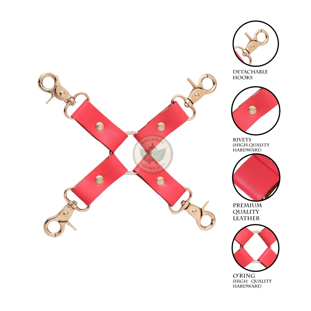 Leather Bondage Hogtie, Leather Hogtie, BDSM Hogtie