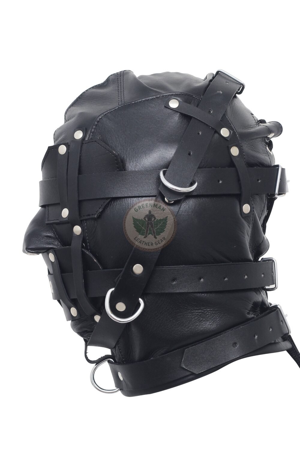 Leather Restraint Muzzle, Leather Muzzle Gag, Leather BDSM Gag