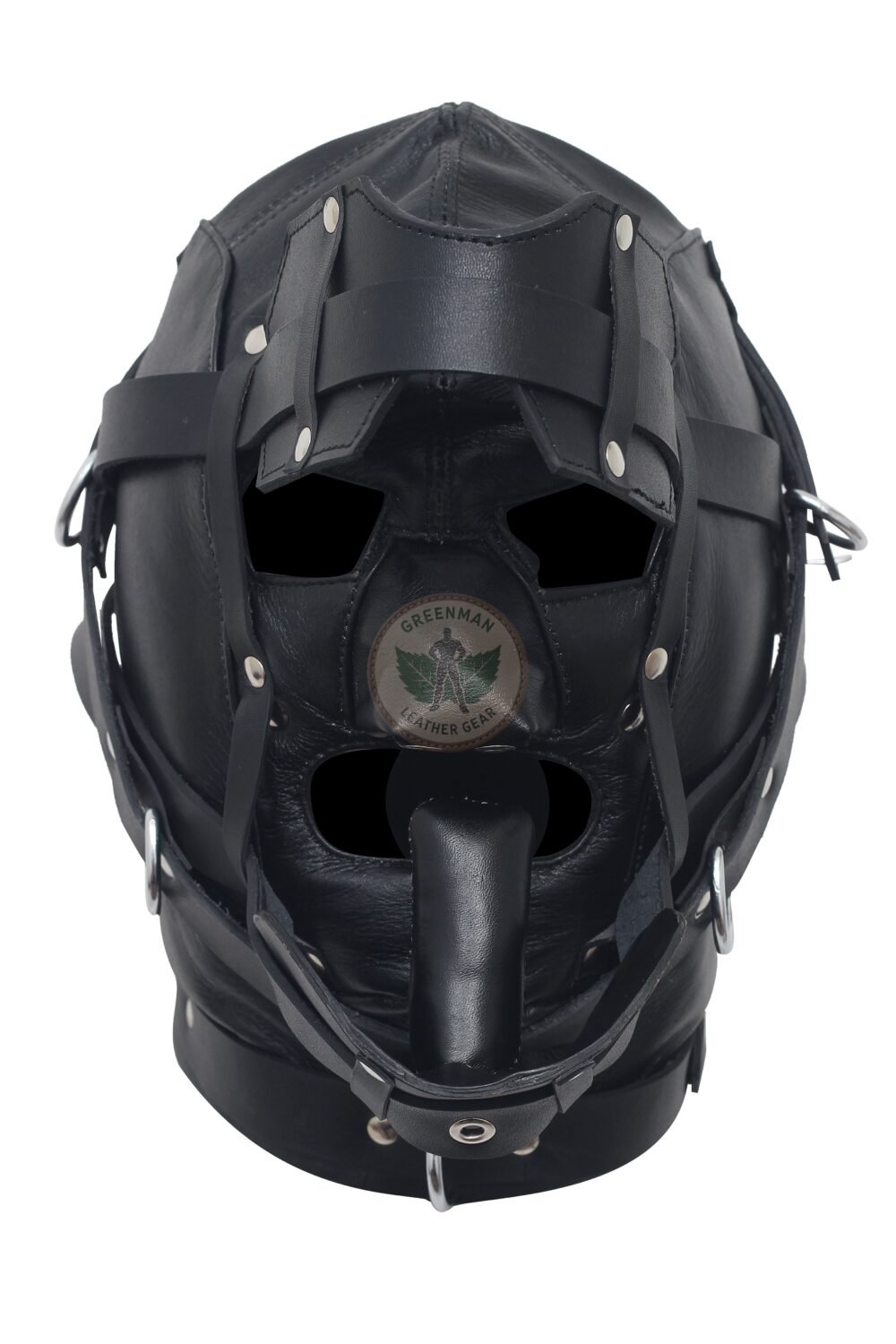 Leather Restraint Muzzle, Leather Muzzle Gag, Leather BDSM Gag