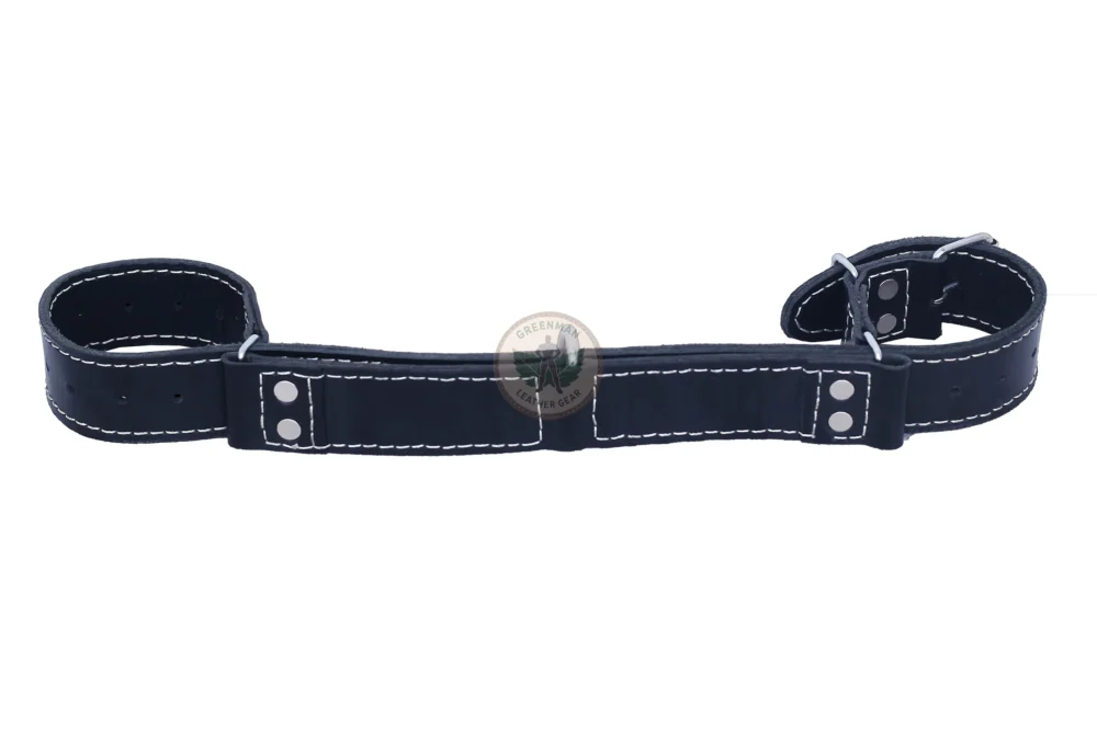 Leather Bondage Hogtie, Leather Hogtie, BDSM Hogtie