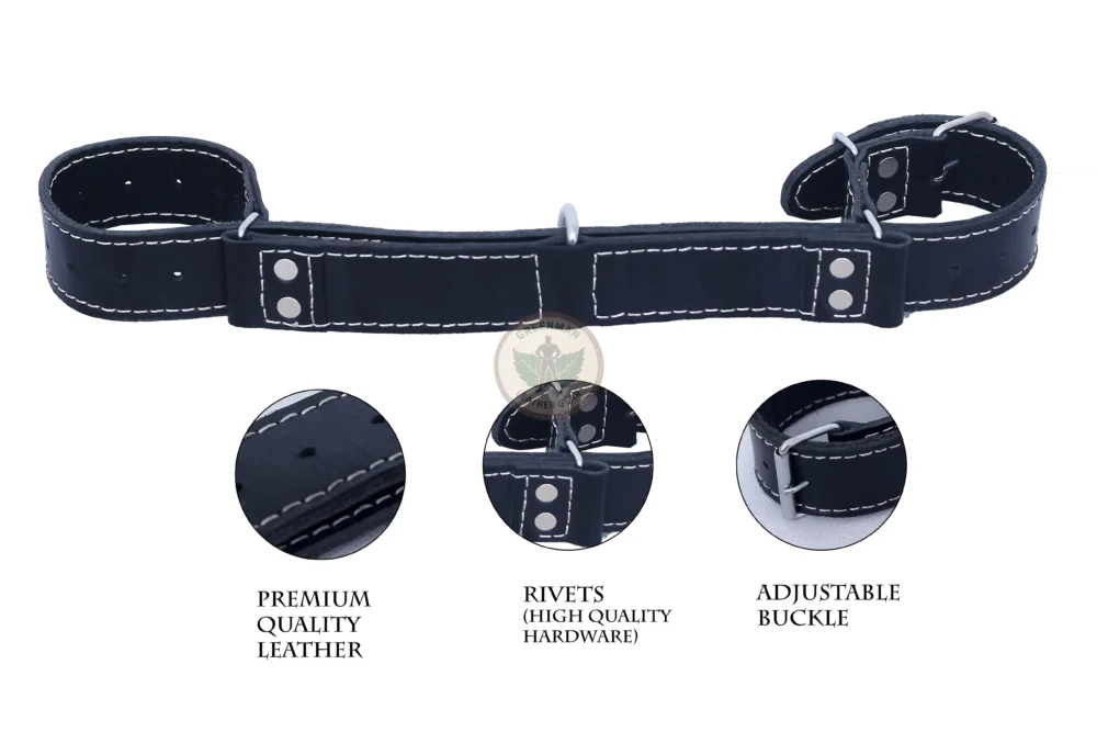 Leather Bondage Hogtie, Leather Hogtie, BDSM Hogtie