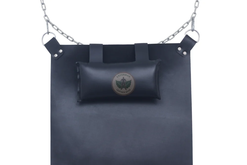 Leather BDSM Swing with Pillow, Leather sling, Leather sex sling, leather bondage sling, leather BDSM sling