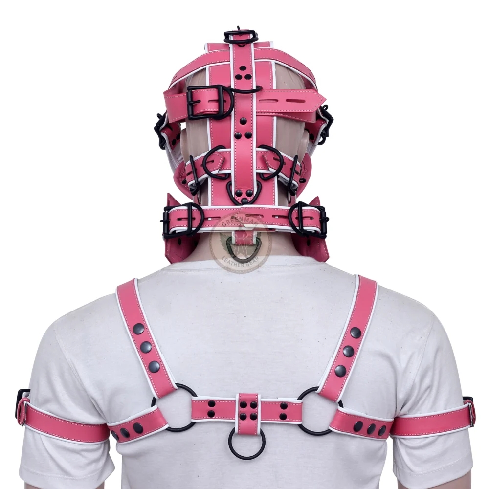 Leather Restraint Muzzle, Leather Muzzle Gag, Leather BDSM Gag