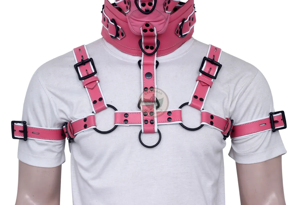 Leather Restraint Muzzle, Leather Muzzle Gag, Leather BDSM Gag
