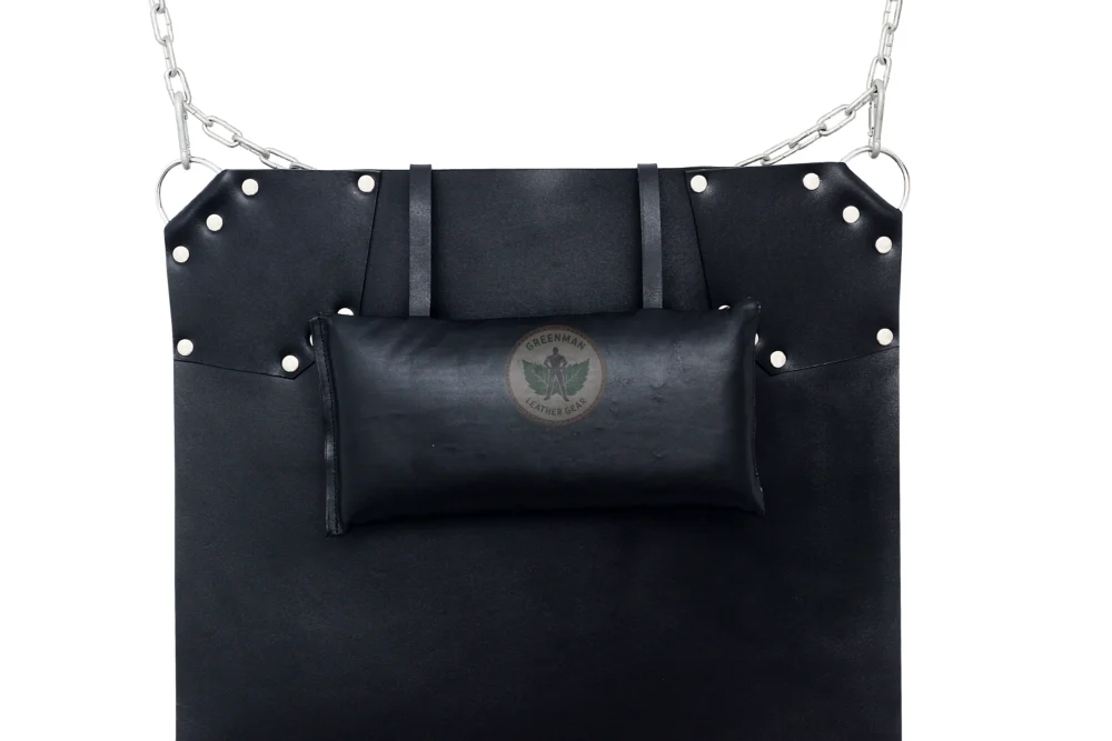 Leather BDSM Swing with Pillow, Leather sling, Leather sex sling, leather bondage sling, leather BDSM sling
