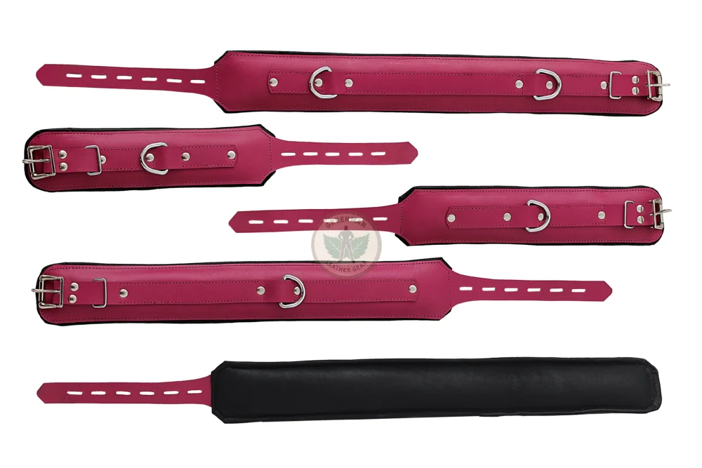 Leather Handcuffs, Leather ankle cuffs, leather BDSM handcuffs