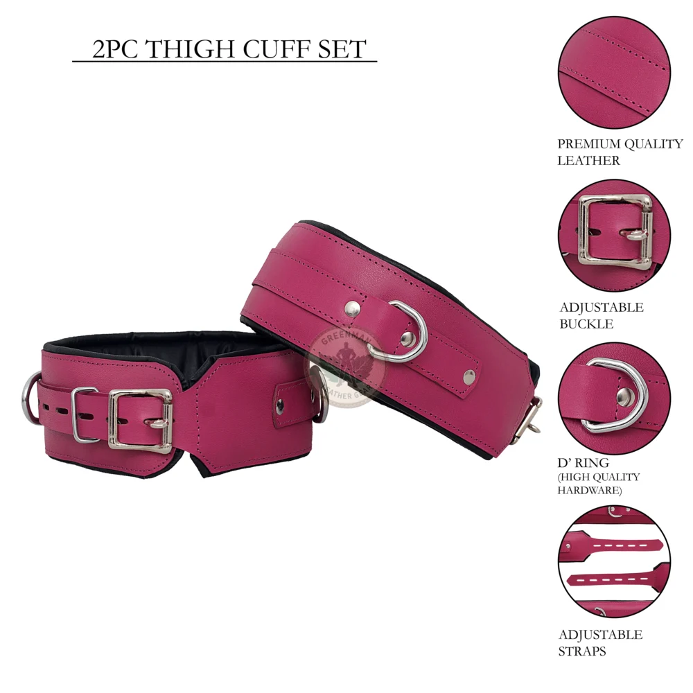 Leather Handcuffs, Leather ankle cuffs, leather BDSM handcuffs