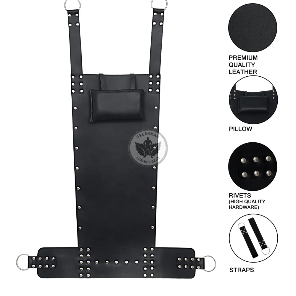 Leather sling, Leather sex sling, leather bondage sling, leather BDSM sling