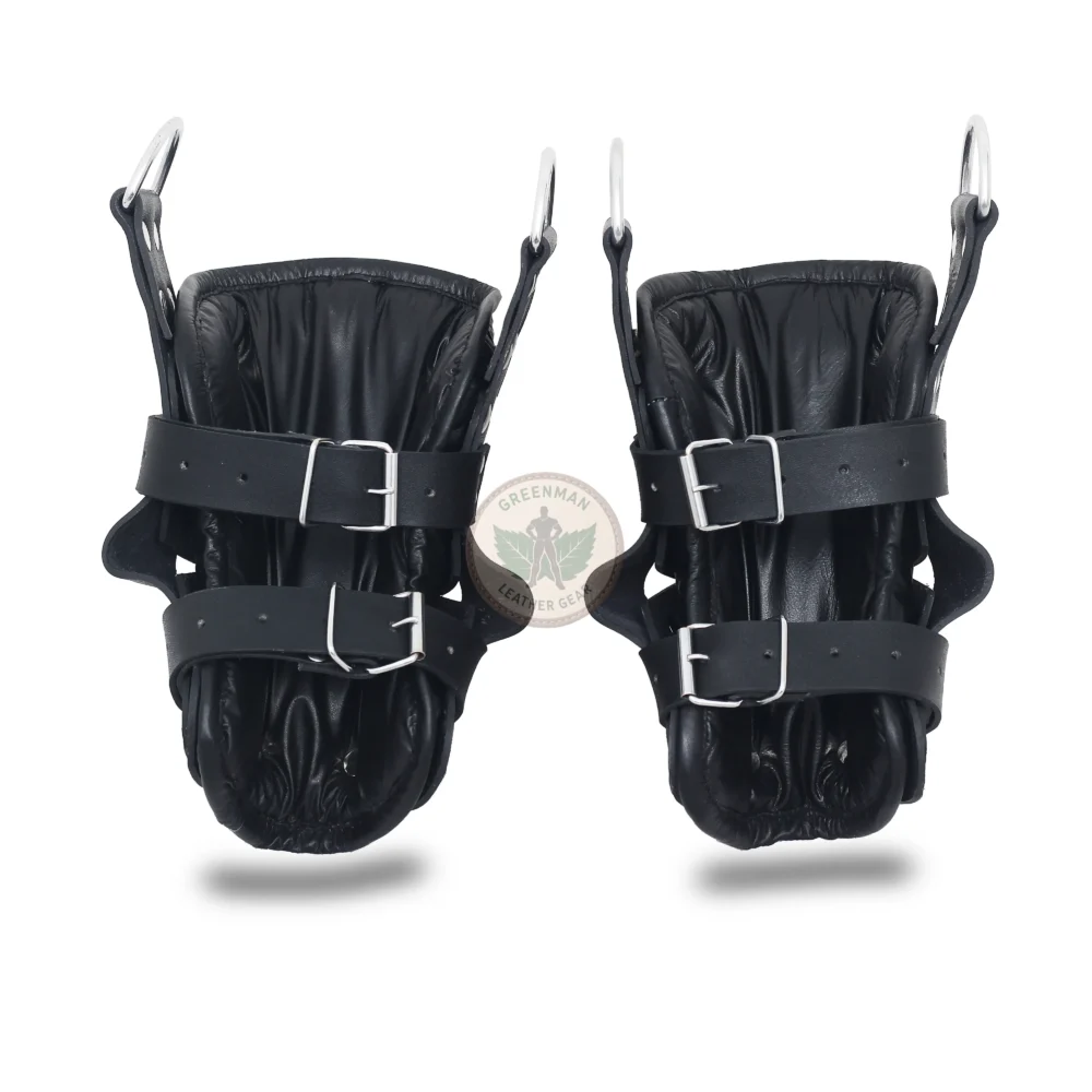 Leather Ankle Cuffs , BDSM Ankle cuffs, Suspension Ankle Cuffs