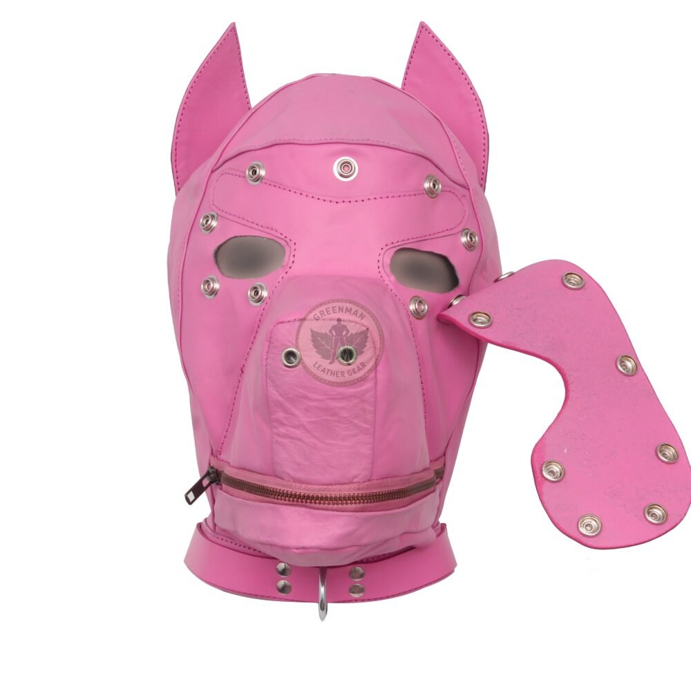 Leather Restraint Muzzle, Leather Muzzle Gag, Leather BDSM Gag