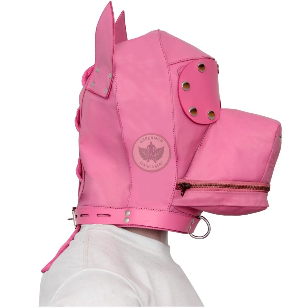 Leather Restraint Muzzle, Leather Muzzle Gag, Leather BDSM Gag