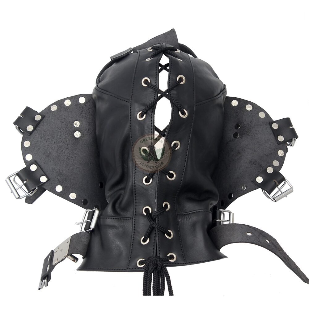 Leather Restraint Muzzle, Leather Muzzle Gag, Leather BDSM Gag