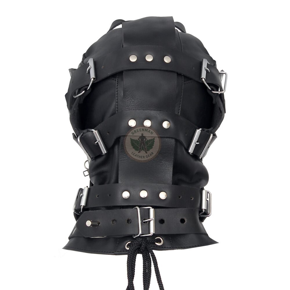 Leather Restraint Muzzle, Leather Muzzle Gag, Leather BDSM Gag