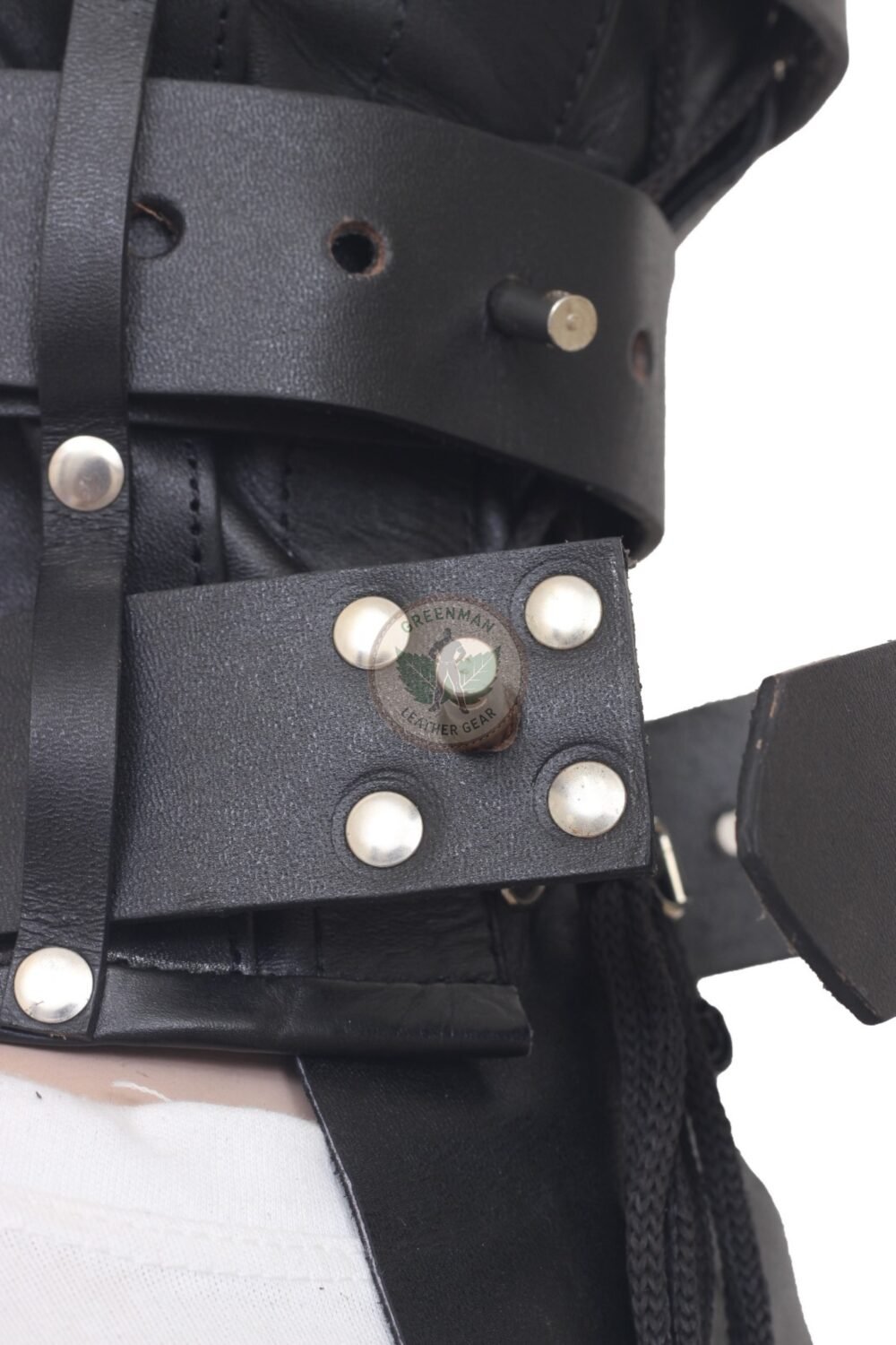 Leather Restraint Muzzle, Leather Muzzle Gag, Leather BDSM Gag