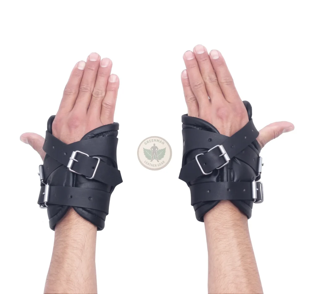 Leather Suspension Cuffs with Buckle Straps, Leather Suspension Wrist Cuffs, kinky leather cuffs, leather handcuffs, leather BDSM cuffs, Leather BDSM handcuffs