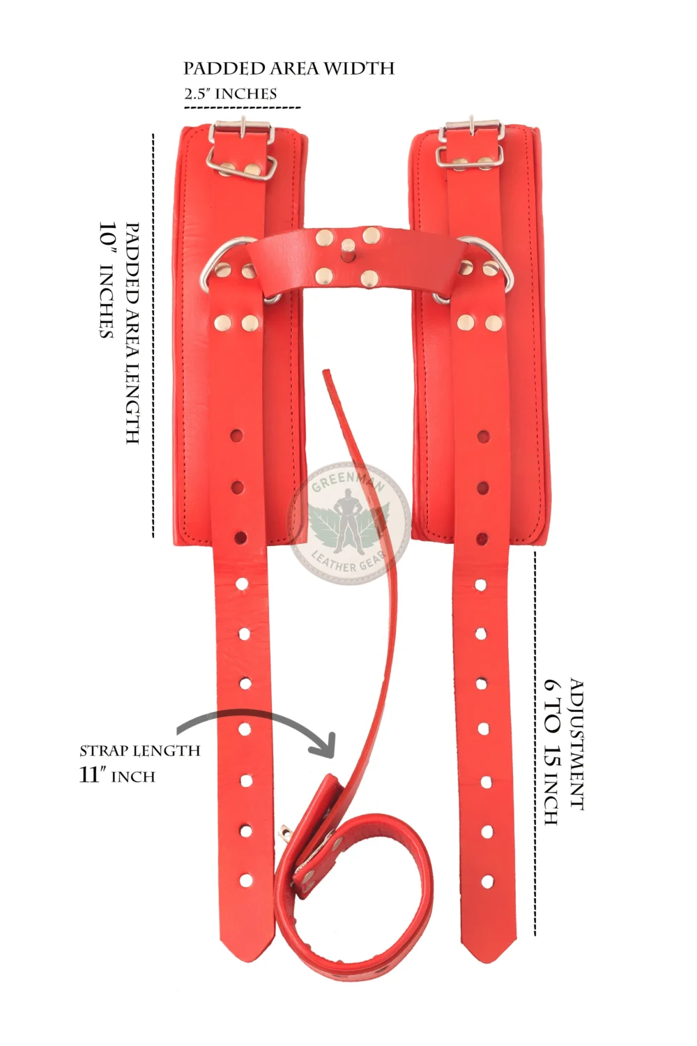 Leather Wrist to Ball cuffs, Leather BDSM cuffs, Bondage cuffs