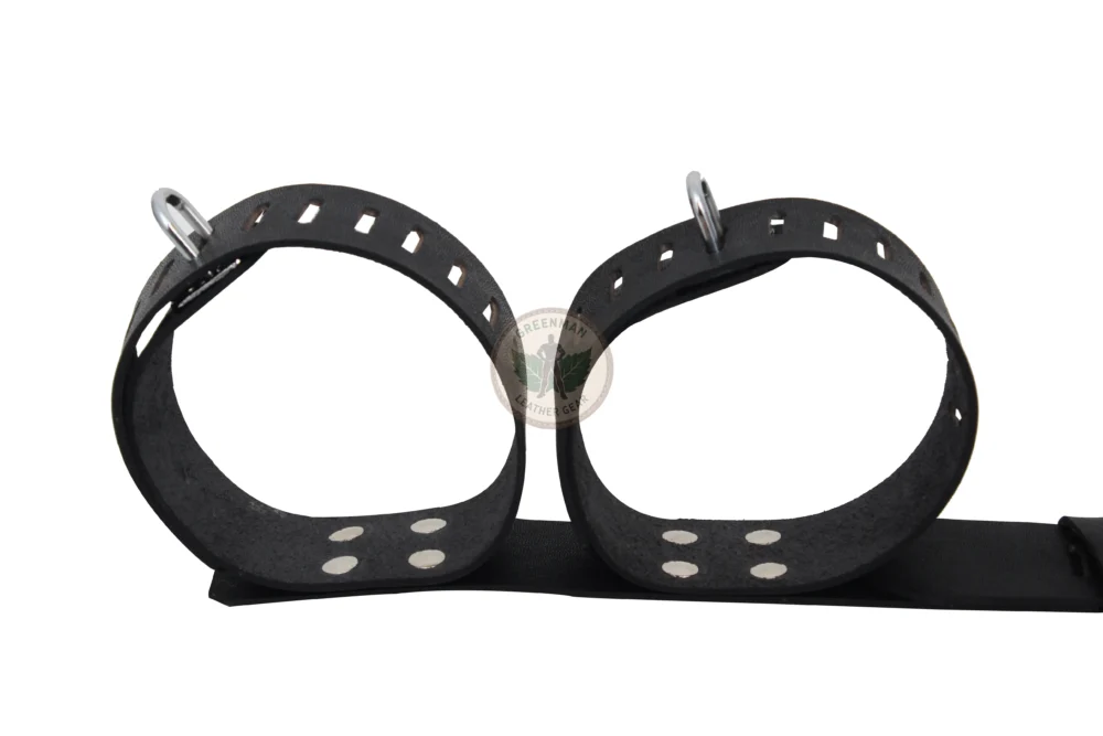 Leather Handcuffs, Wrist cuffs, Leather wrist cuffs, leather BDSM wrist cuffs