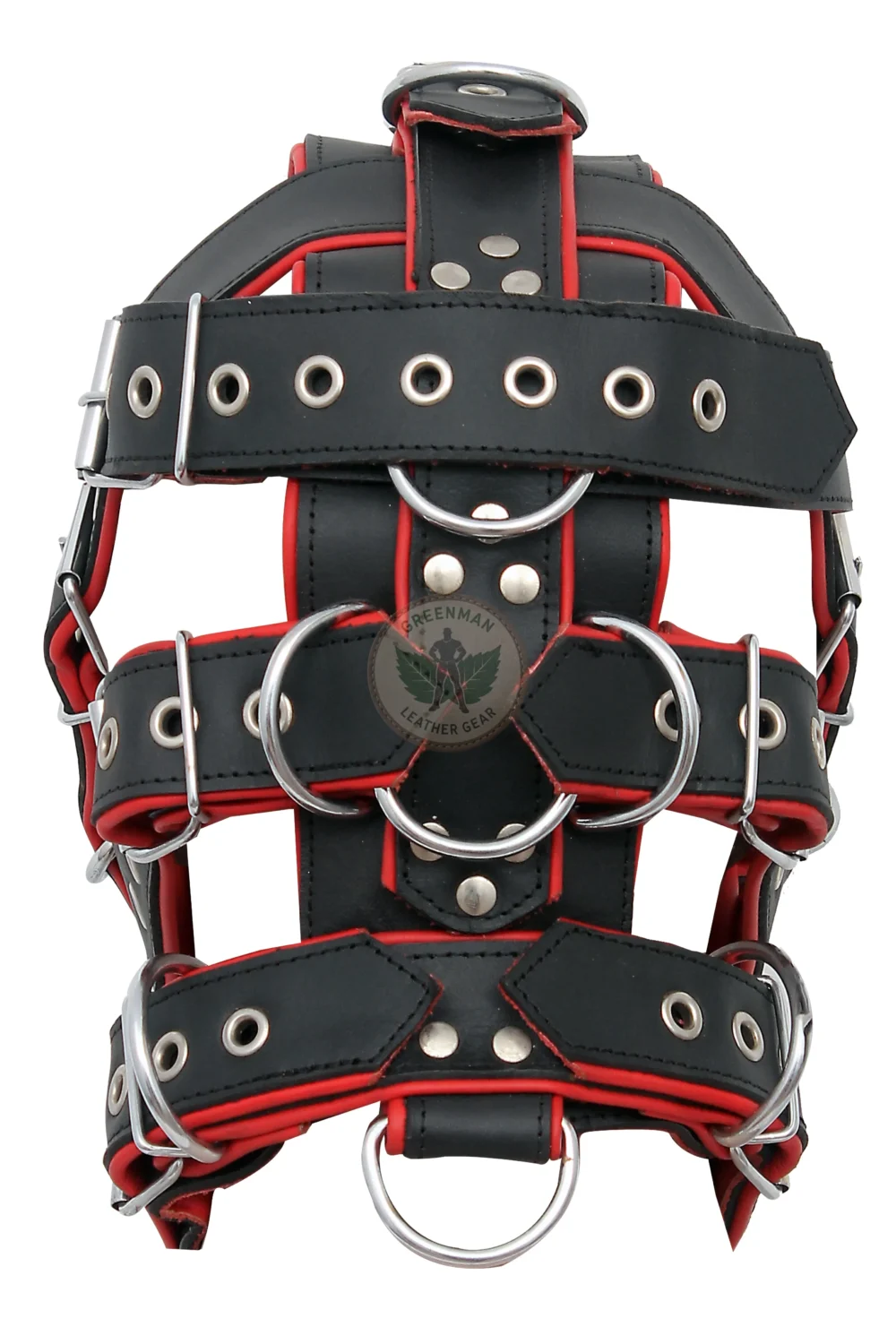 Leather Restraint Muzzle, Leather Muzzle Gag, Leather BDSM Gag