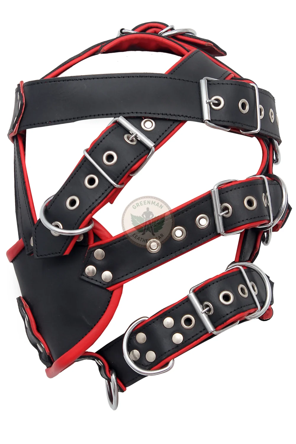 Leather Restraint Muzzle, Leather Muzzle Gag, Leather BDSM Gag