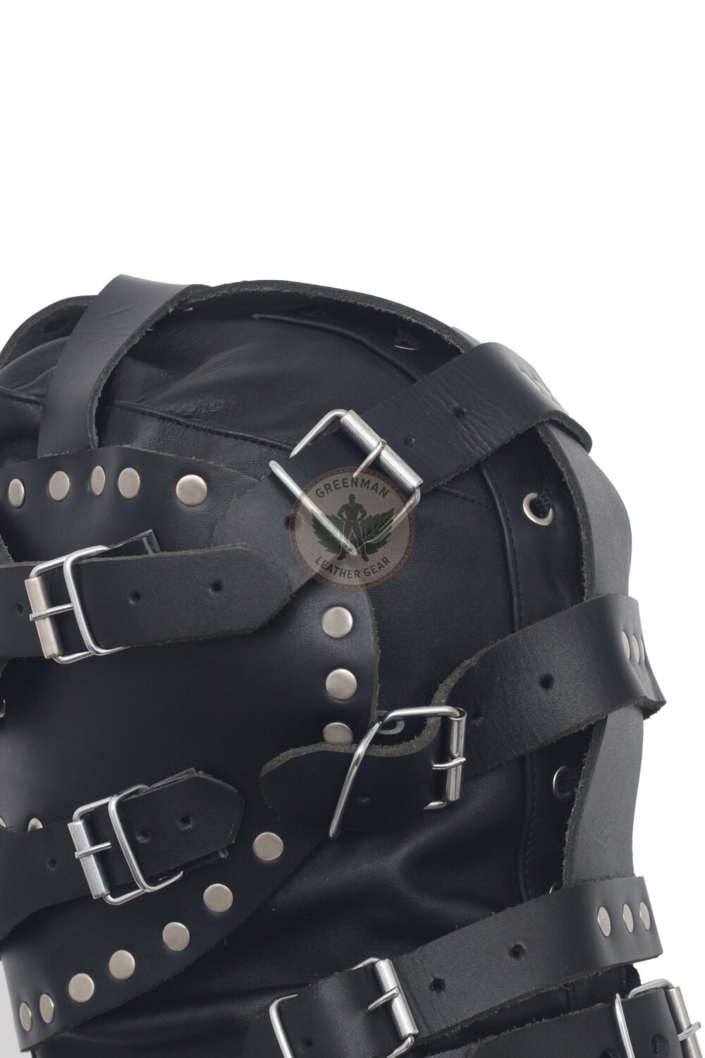 Leather Restraint Muzzle, Leather Muzzle Gag, Leather BDSM Gag
