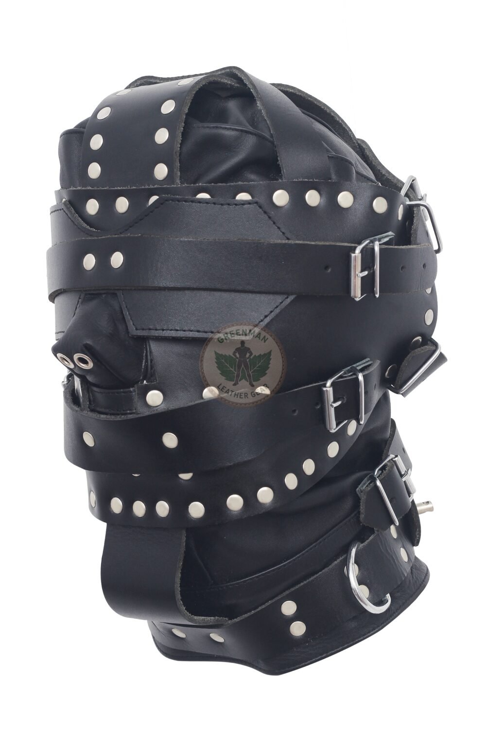 Leather Restraint Muzzle, Leather Muzzle Gag, Leather BDSM Gag