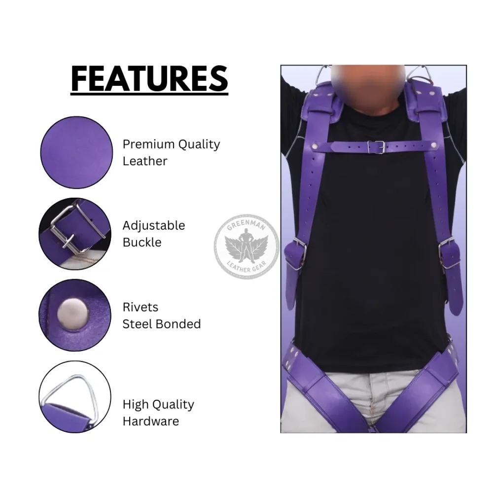 Leather sling, Leather sex sling, leather bondage sling, leather BDSM sling