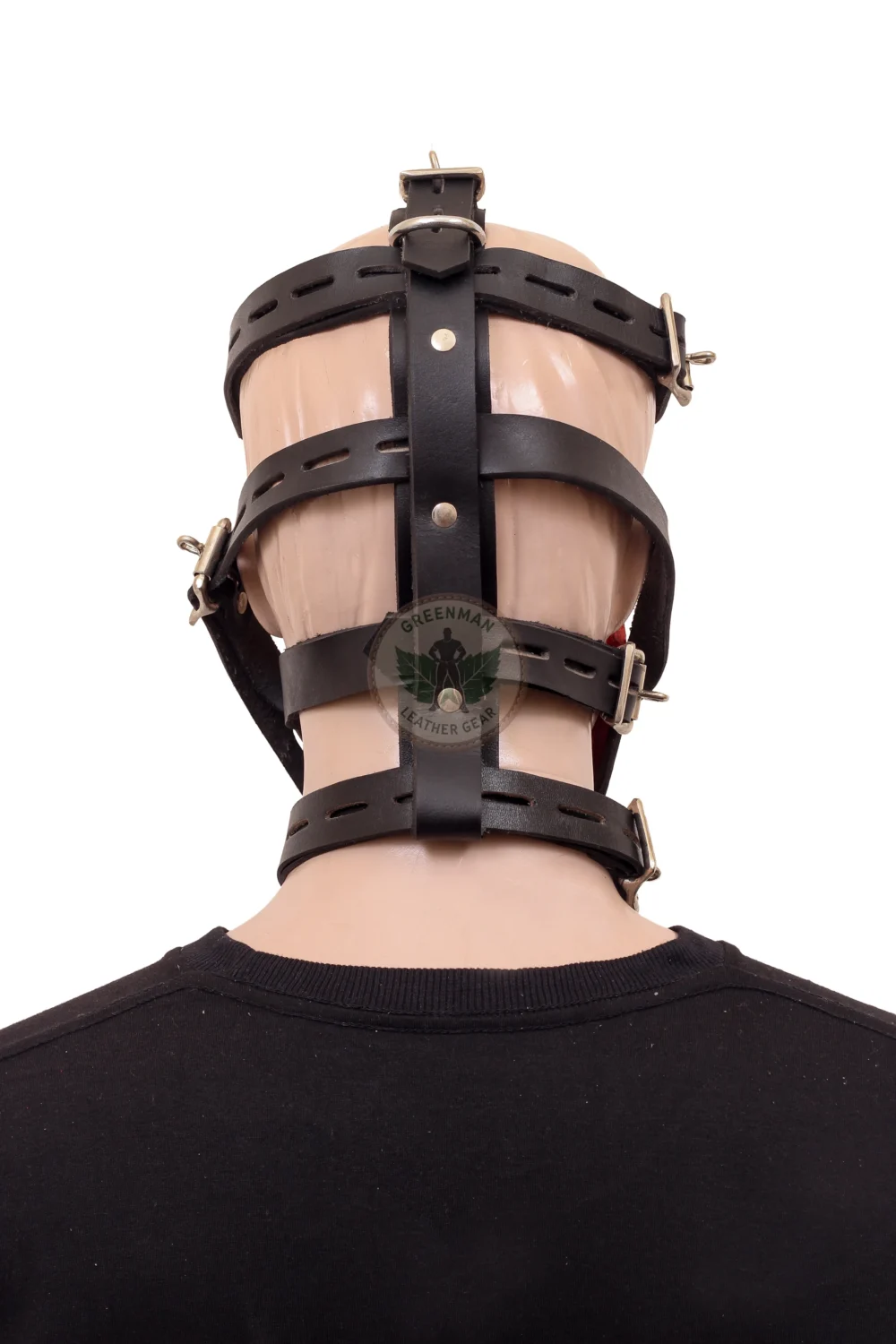 Leather Restraint Muzzle, Leather Muzzle Gag, Leather BDSM Gag